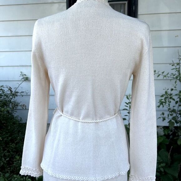 Vintage 1970’s Miss JoAnn Knitted Midi Skirt Set Embroidered Flowers Sz 14 - Picture 9 of 14